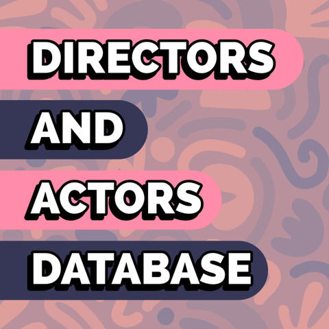 Da Black Queers Be Writing Logo Text: Directors and Actors Database on a pink swirly background.