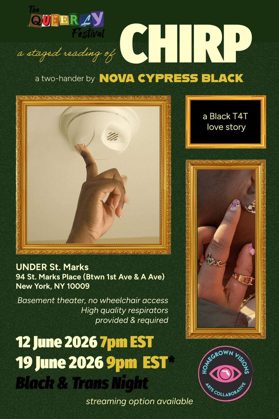 Chirp CHIRP by NOVA CYPRESS BLACK A Stage Reading